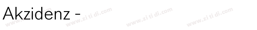 Akzidenz 字体转换